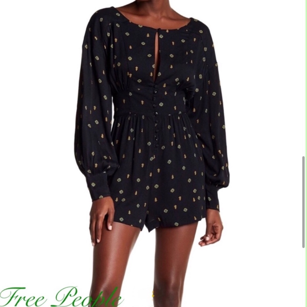 NWT Free People Woodstock love grows Romper - Picture 6 of 10
